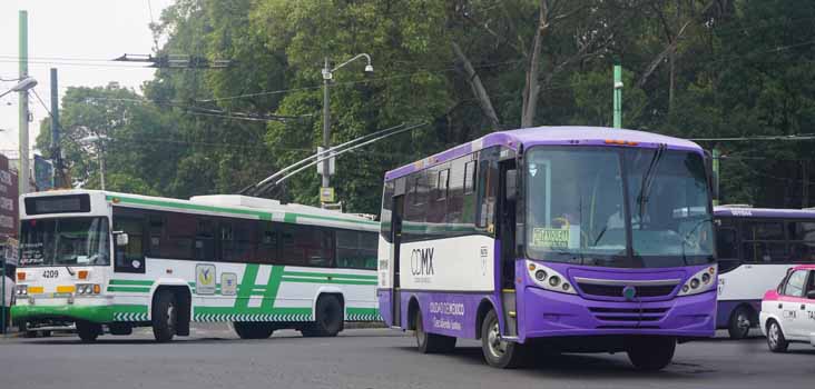 STE New Flyer trolleybus 4209 & CDMX VW VRT 0010146